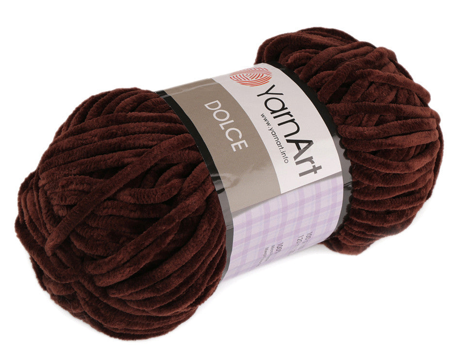 Fil à tricoter chenille YarnArt Dolce, 100 g - 1pc