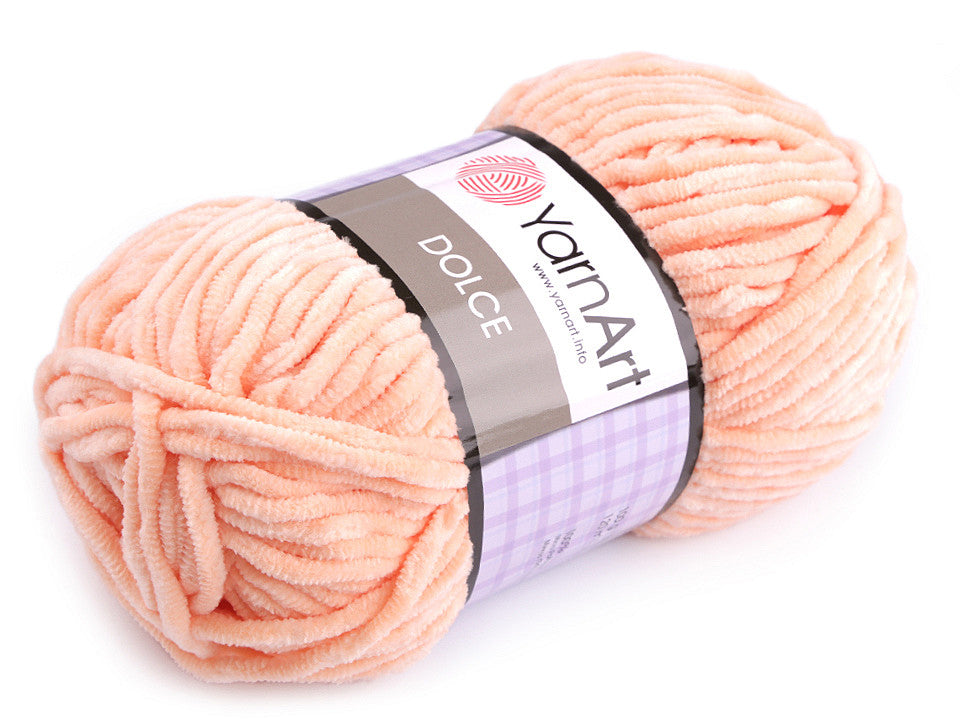 Fil à tricoter chenille YarnArt Dolce, 100 g - 1pc