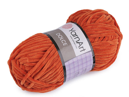 Fil à tricoter chenille YarnArt Dolce, 100 g - 1pc