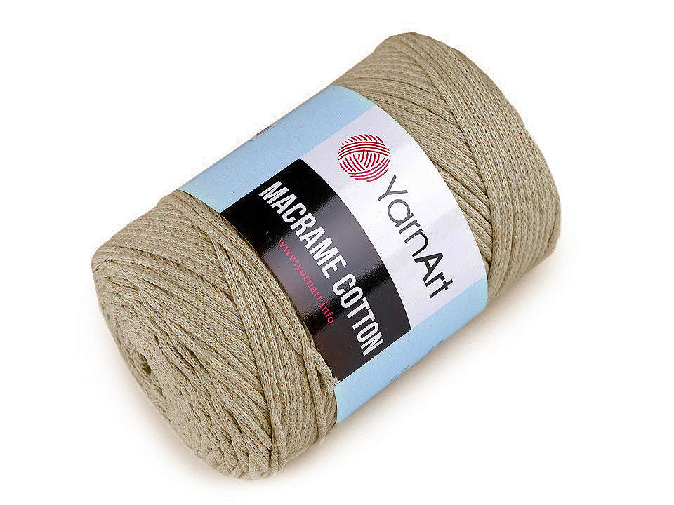 Fil à tricoter Macramé Coton, 250 g - 1pc