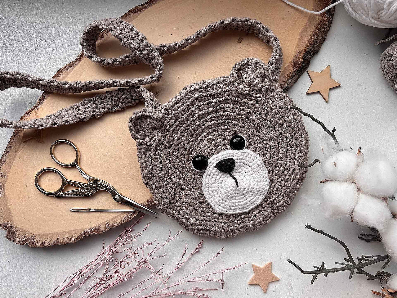 Fil à tricoter Macramé Coton, 250 g - 1pc