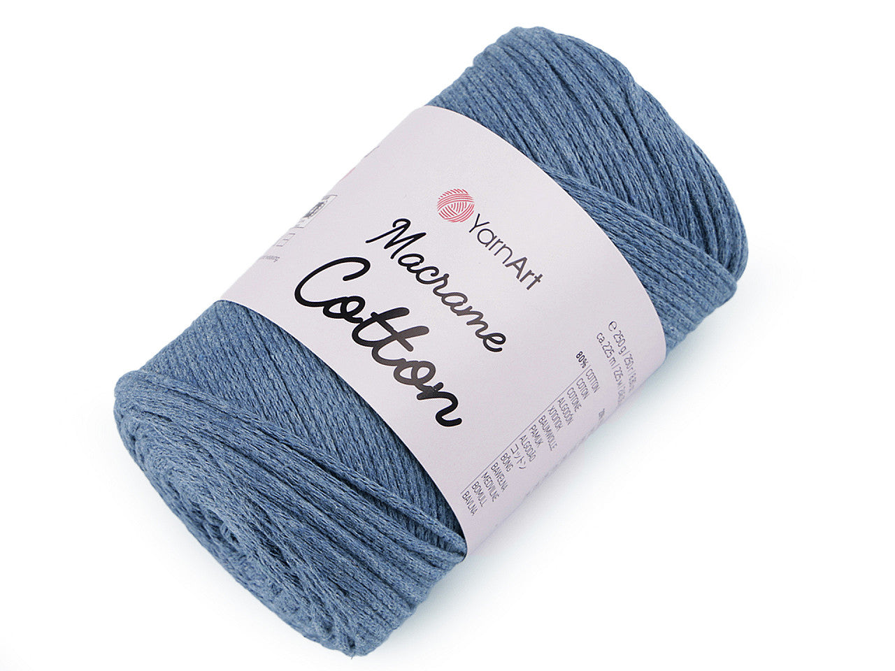 Fil à tricoter Macramé Coton, 250 g - 1pc