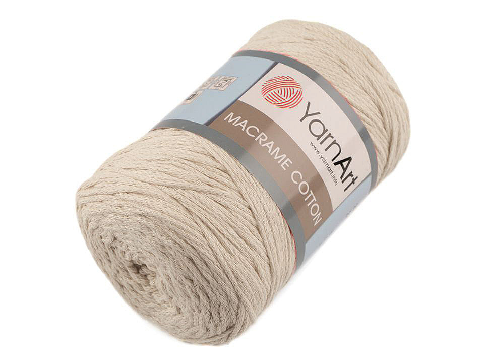 Fil à tricoter Macramé Coton, 250 g - 1pc