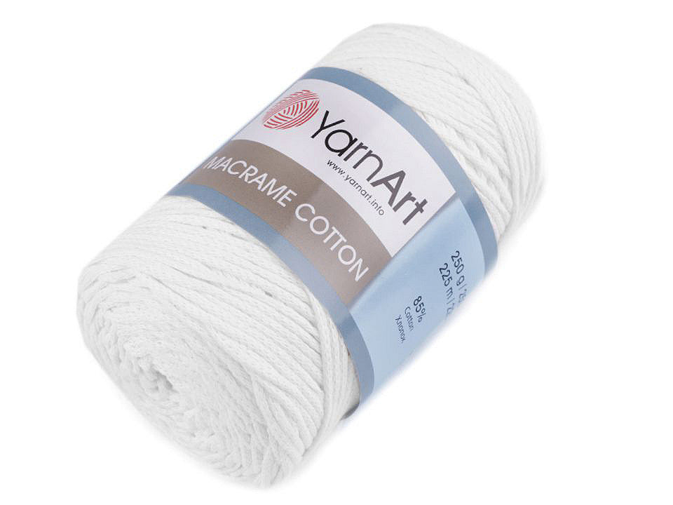 Fil à tricoter Macramé Coton, 250 g - 1pc