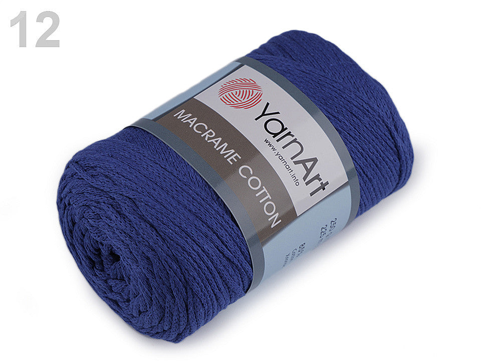 Fil à tricoter Macramé Coton, 250 g - 1pc