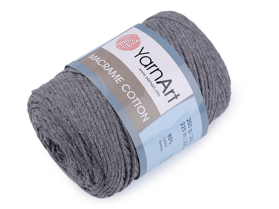 Fil à tricoter Macramé Coton, 250 g - 1pc