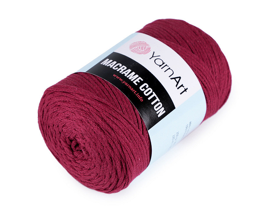 Fil à tricoter Macramé Coton, 250 g - 1pc