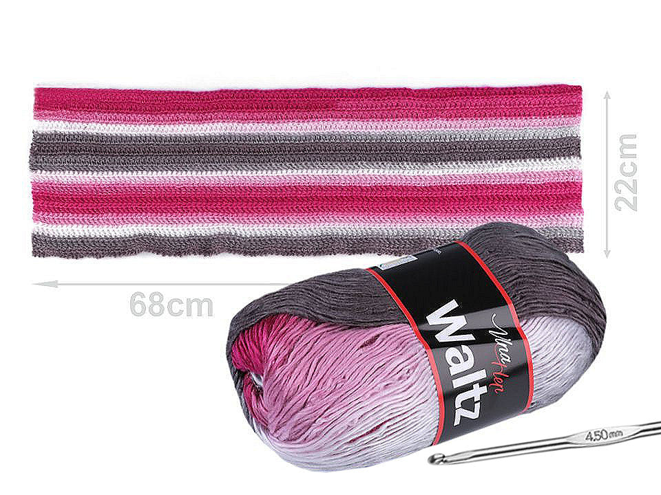 Fil à tricoter Waltz, 100 g - 1pc