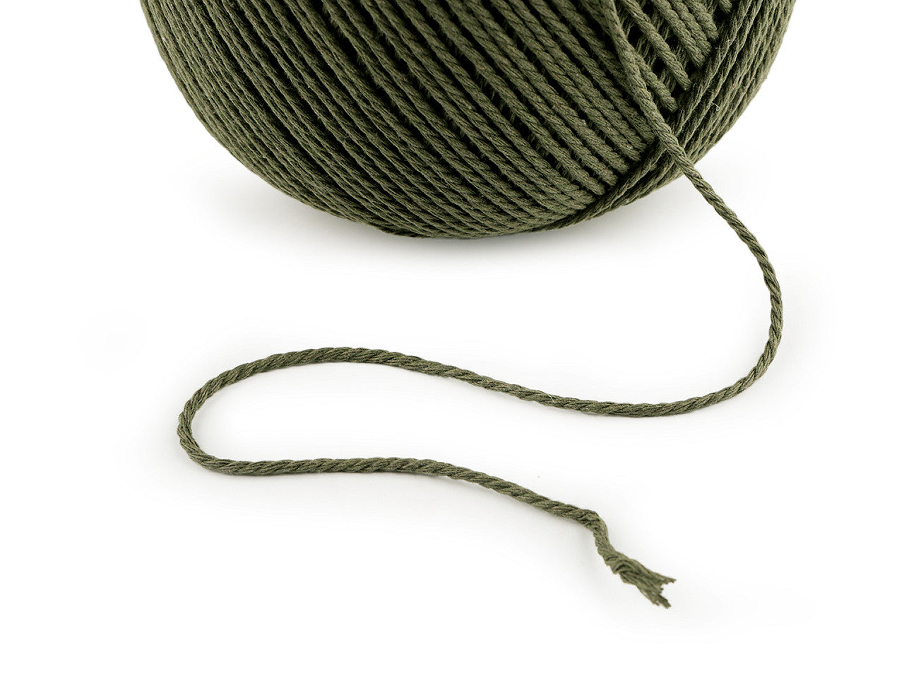 Fil de coton pour macramé, Ø 2 mm, peigné - 1pc