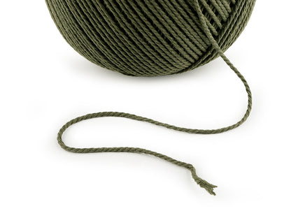 Fil de coton pour macramé, Ø 2 mm, peigné - 1pc