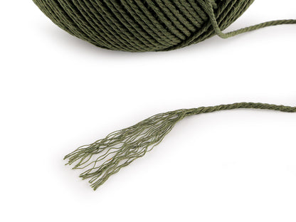 Fil de coton pour macramé, Ø 2 mm, peigné - 1pc