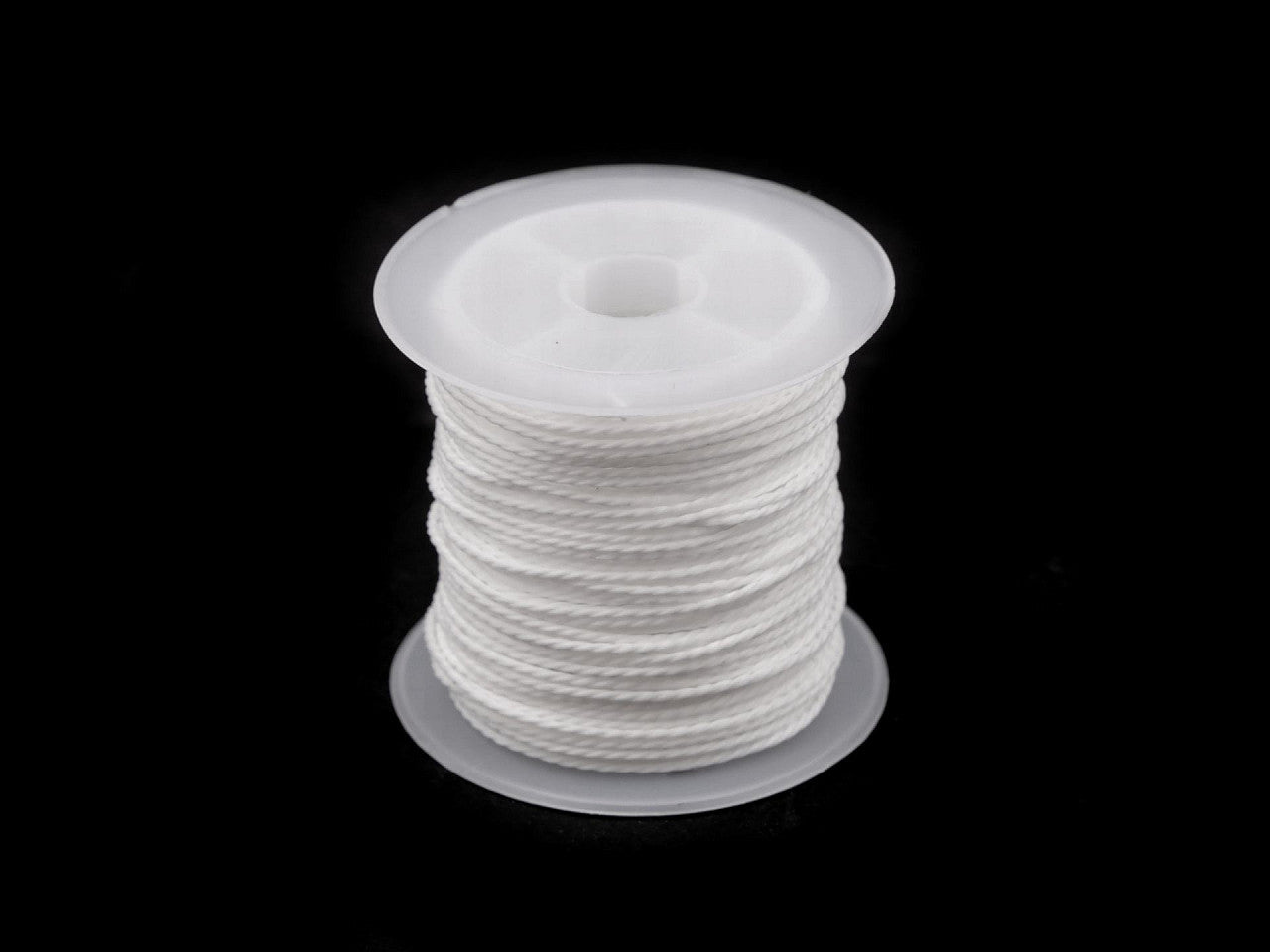 Cordon torsadé PES, Ø 1 mm, ciré - 1pc