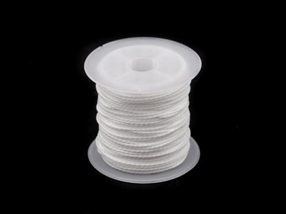 Cordon torsadé PES, Ø 1 mm, ciré - 1pc