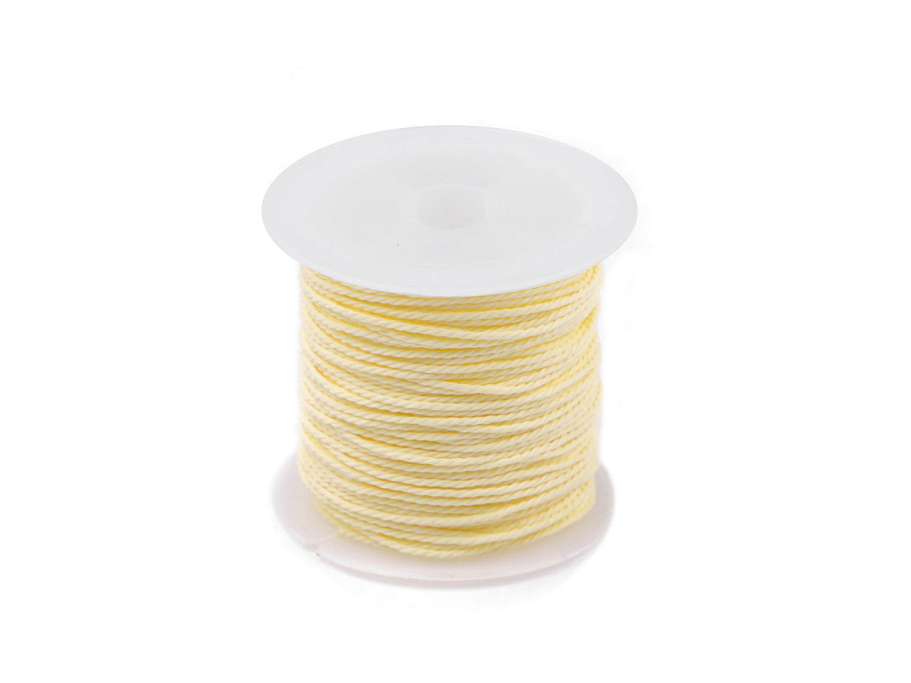 Cordon torsadé PES, Ø 1 mm, ciré - 1pc