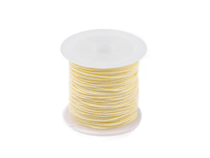 Cordon torsadé PES, Ø 1 mm, ciré - 1pc
