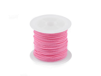Cordon torsadé PES, Ø 1 mm, ciré - 1pc