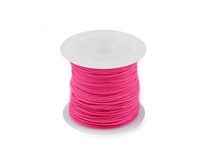 Cordon torsadé PES, Ø 1 mm, ciré - 1pc