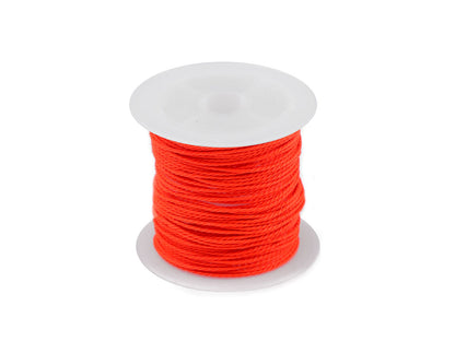 Cordon torsadé PES, Ø 1 mm, ciré - 1pc