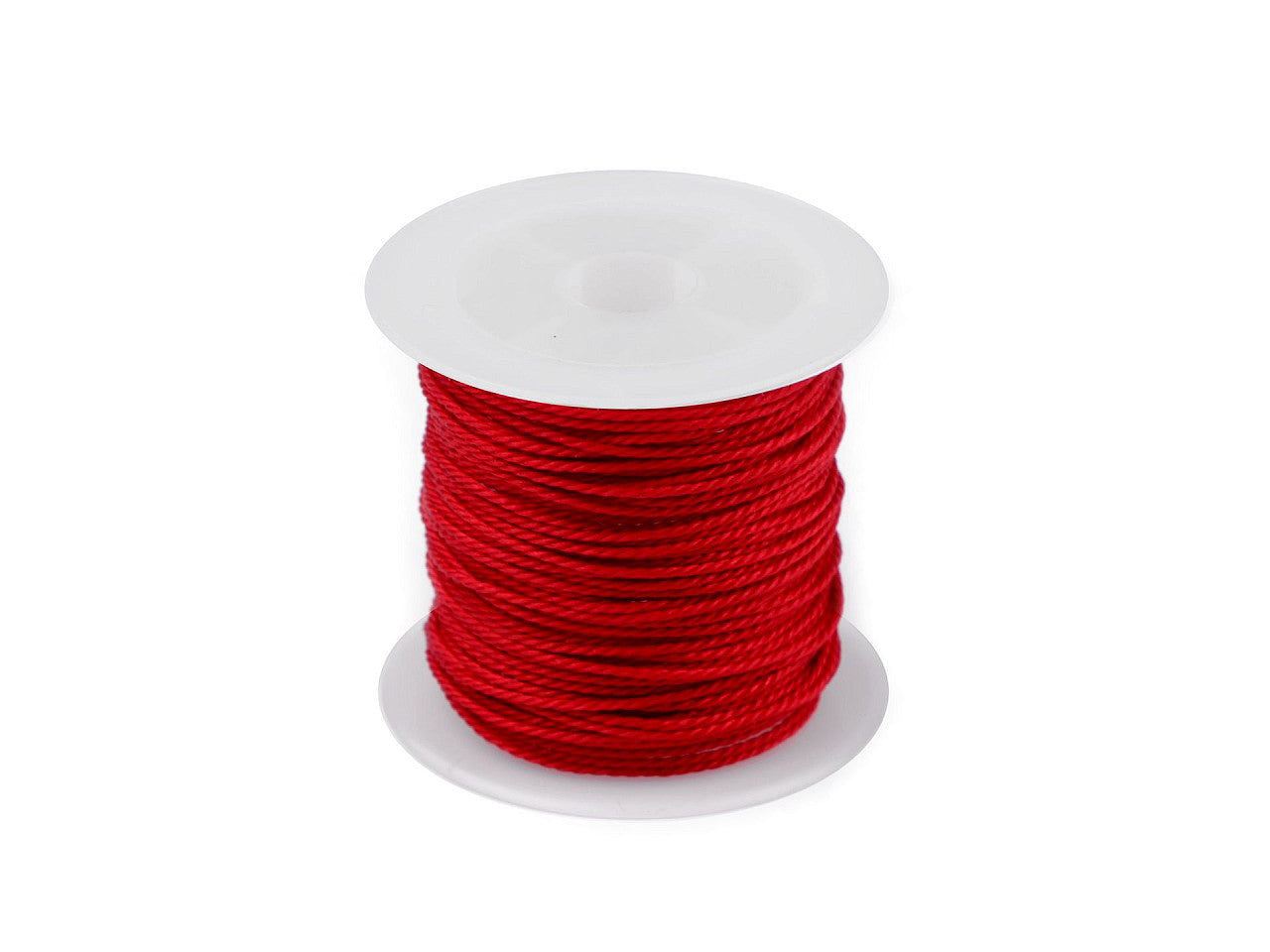 Cordon torsadé PES, Ø 1 mm, ciré - 1pc