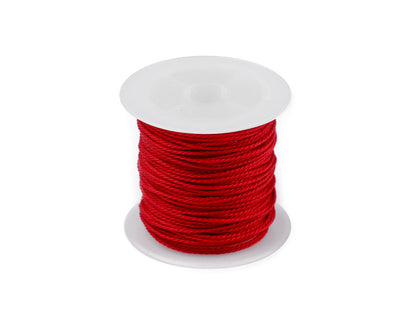 Cordon torsadé PES, Ø 1 mm, ciré - 1pc