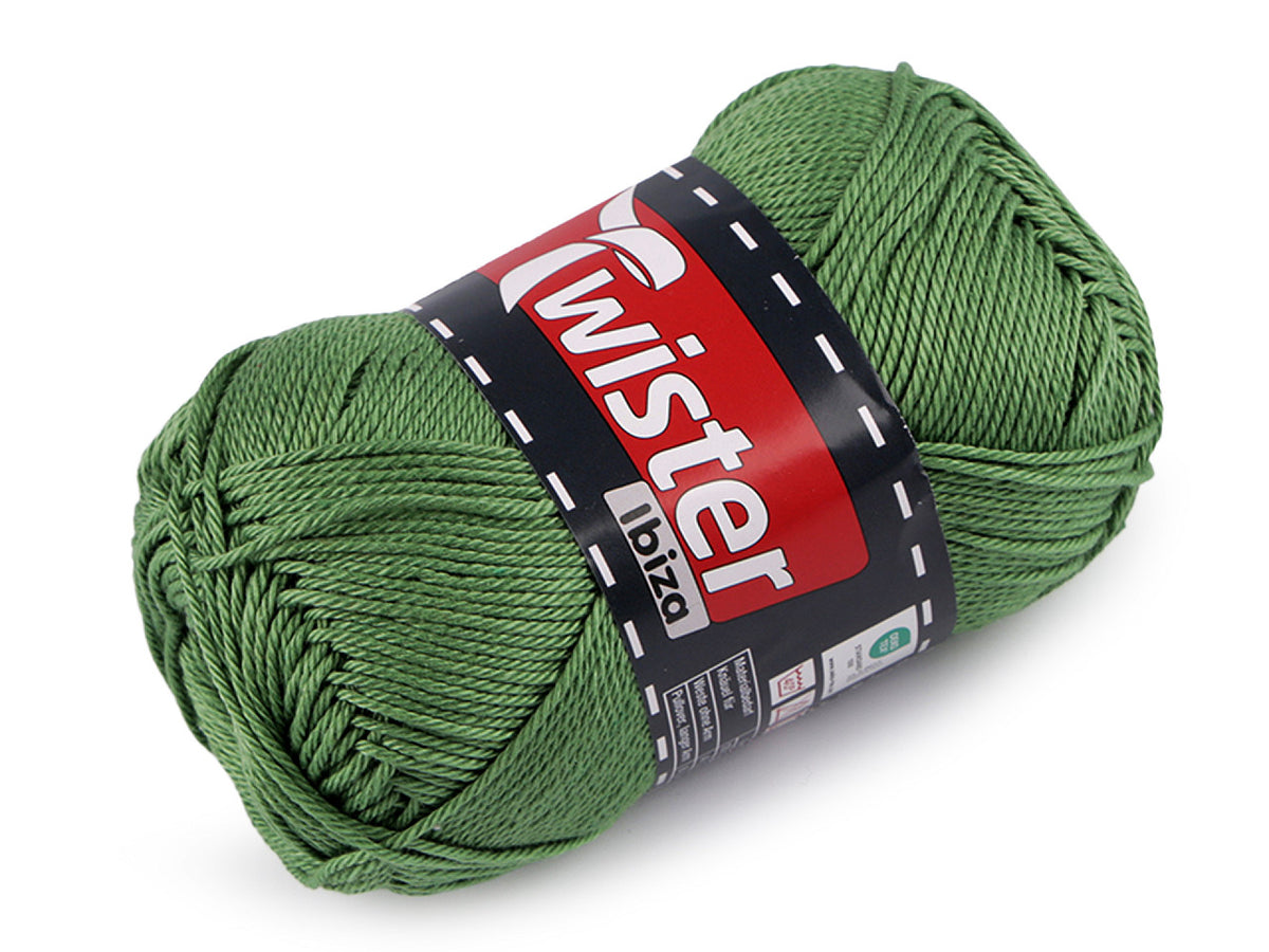 Pelote de laine en coton Twister Ibiza, 50 g - 1pc