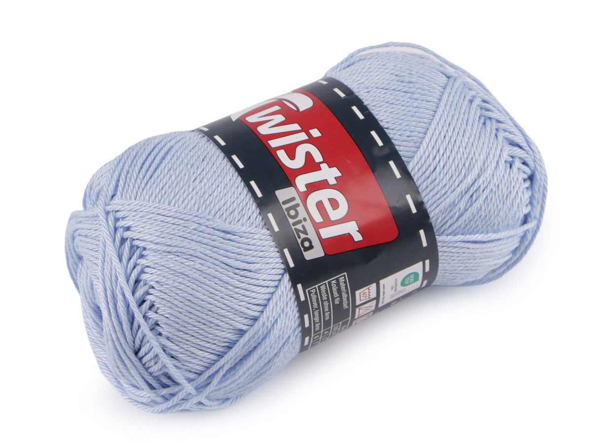 Pelote de laine en coton Twister Ibiza, 50 g - 1pc