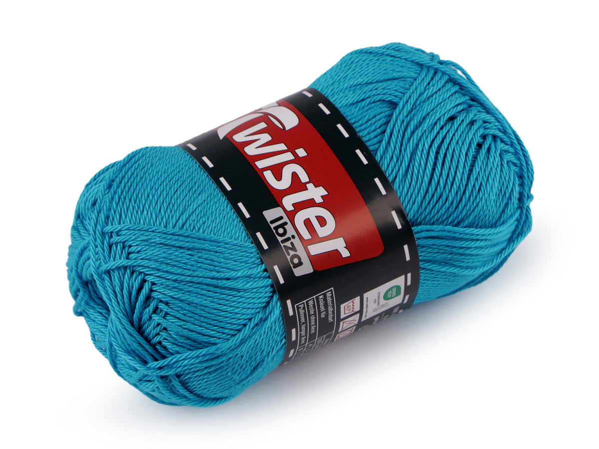 Pelote de laine en coton Twister Ibiza, 50 g - 1pc