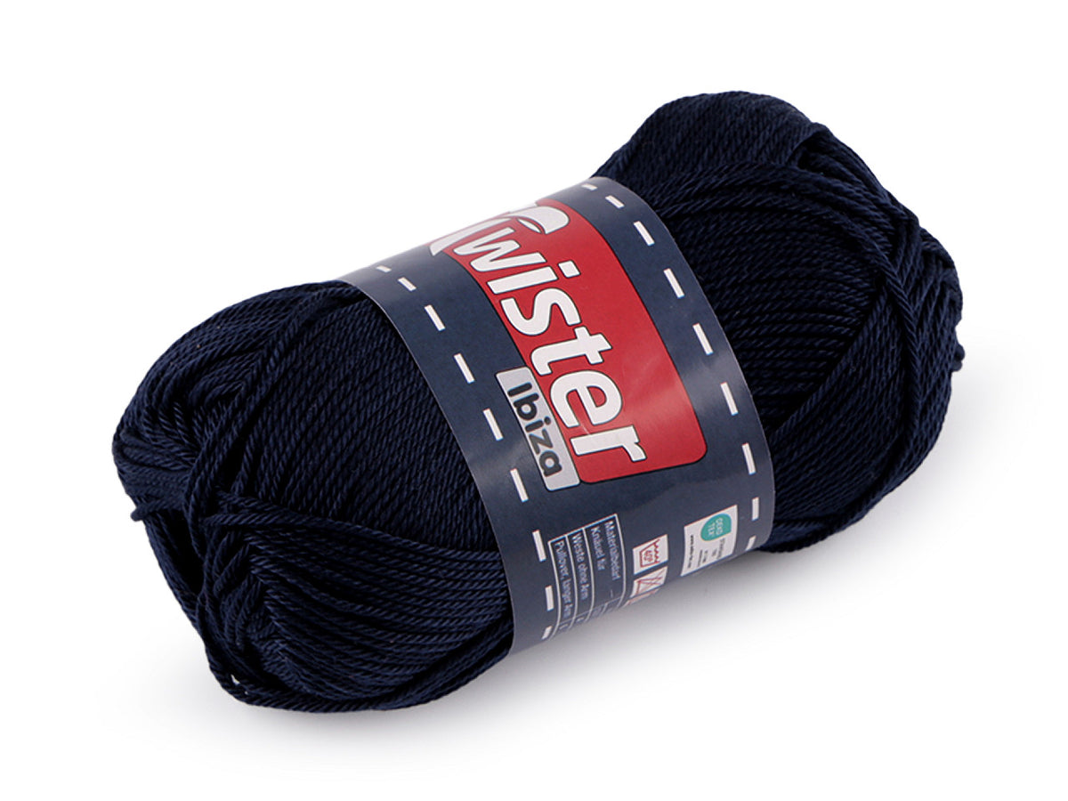 Pelote de laine en coton Twister Ibiza, 50 g - 1pc