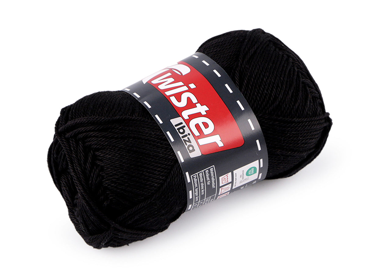 Pelote de laine en coton Twister Ibiza, 50 g - 1pc