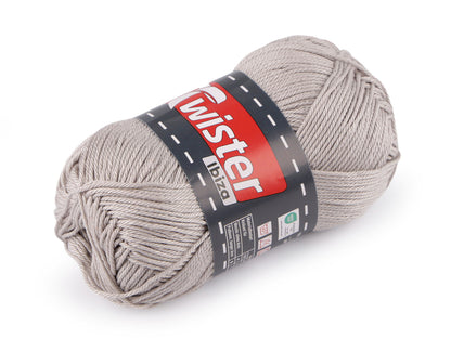 Pelote de laine en coton Twister Ibiza, 50 g - 1pc