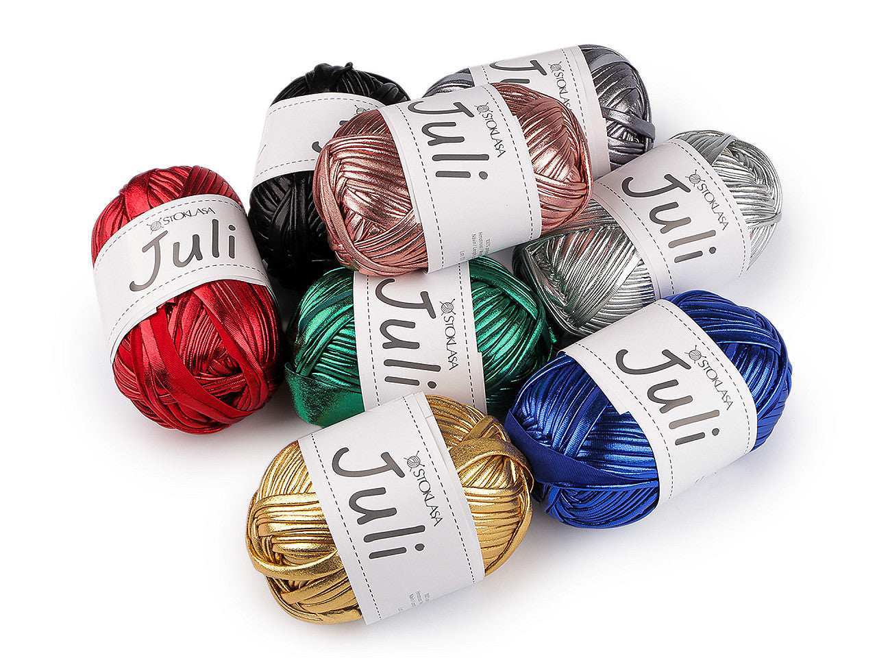 Fil à tricoter métallisé Juli, 100 g - 1pc