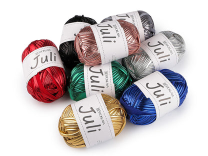 Fil à tricoter métallisé Juli, 100 g - 1pc