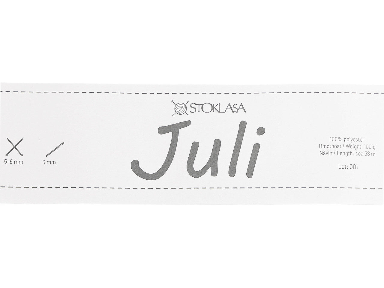 Fil à tricoter métallisé Juli, 100 g - 1pc