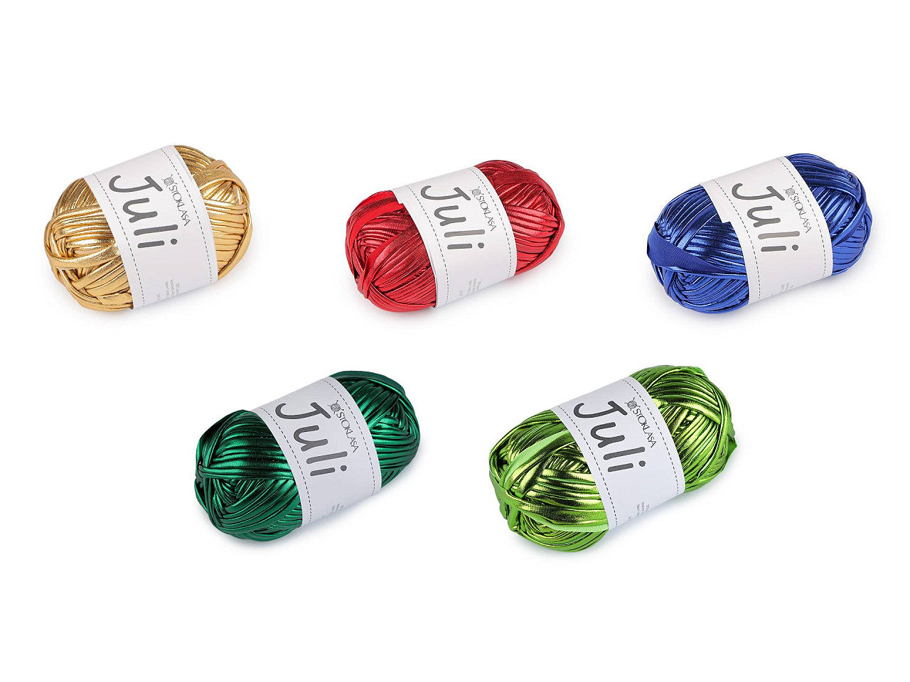 Fil à tricoter métallisé Juli, 100 g - 1pc