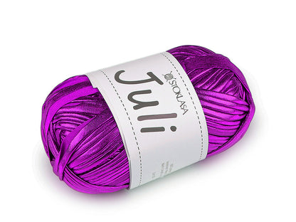 Fil à tricoter métallisé Juli, 100 g - 1pc