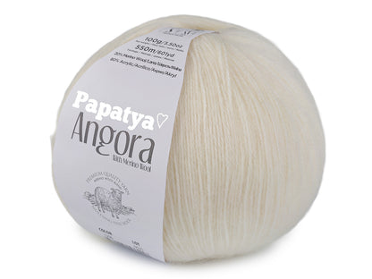 Pelote de laine Papataya Angora, 100 g - 1pc