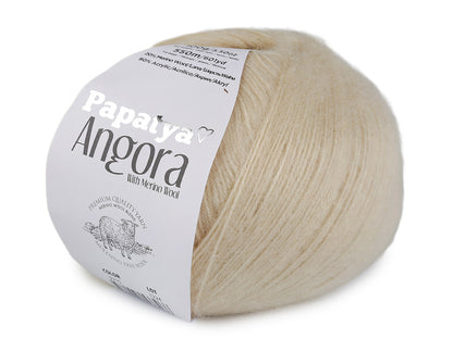 Pelote de laine Papataya Angora, 100 g - 1pc