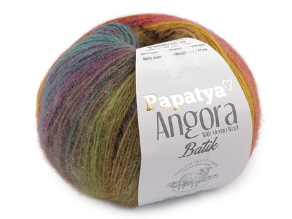Pelote de laine Papatya Angora Batik, 100 g - 1pc