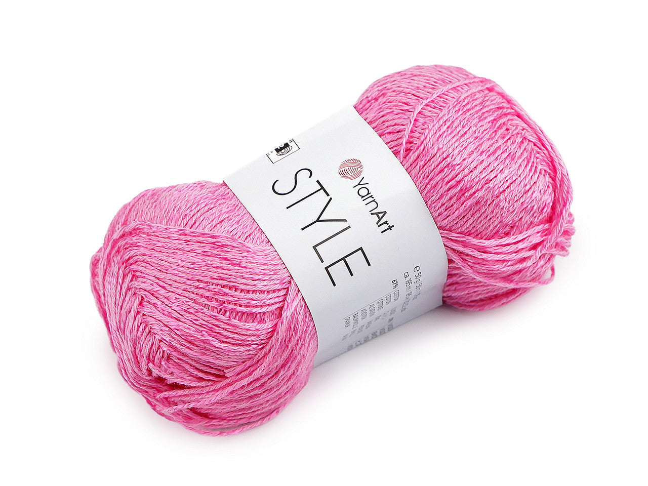Pelote de laine en coton avec fibres de viscose, 50 g, Style - 1pc