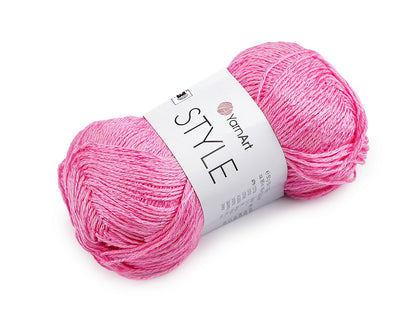 Pelote de laine en coton avec fibres de viscose, 50 g, Style - 1pc