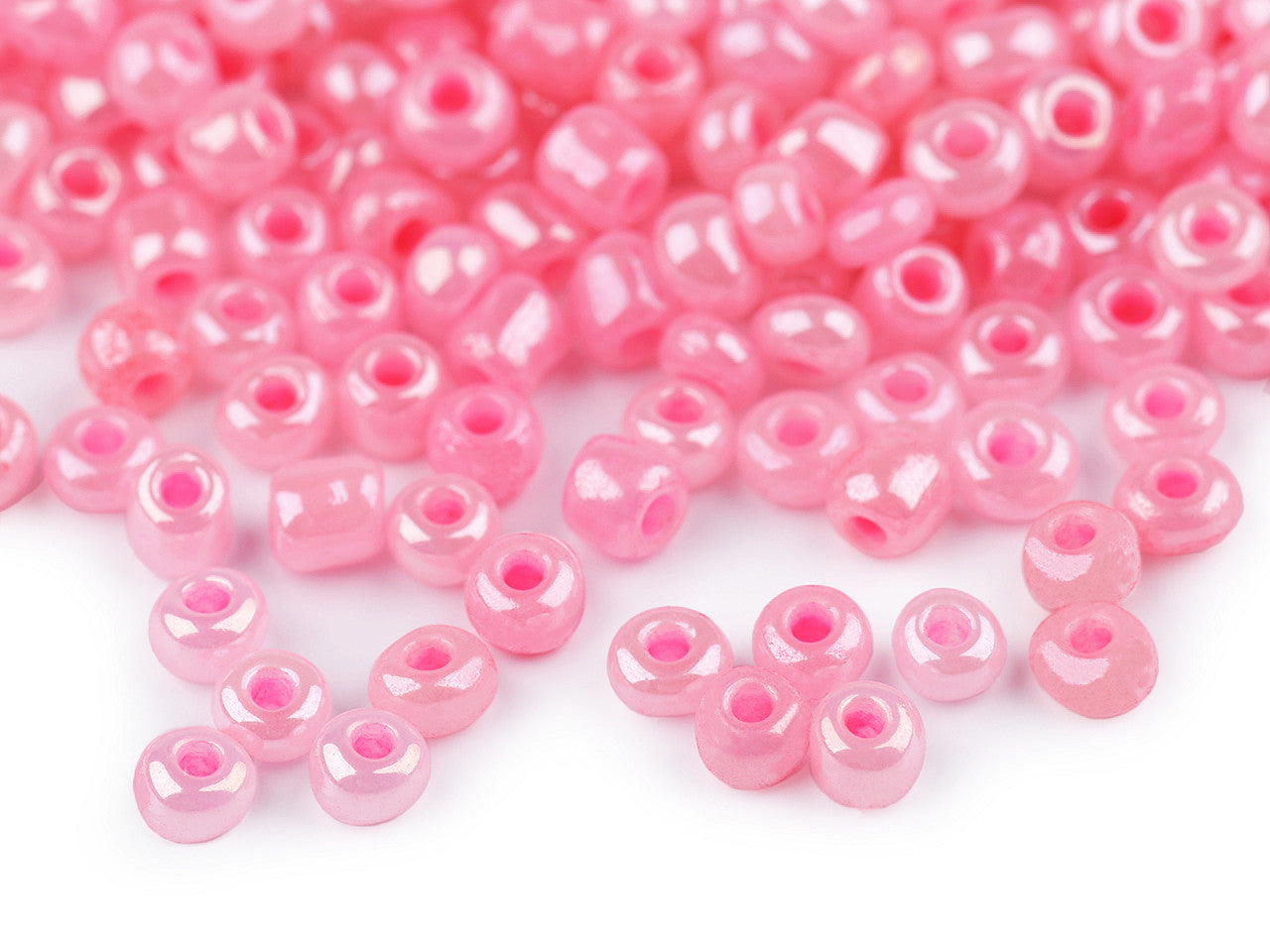 Perles de rocaille 5/0 - 4,5 mm, opaques - 50g