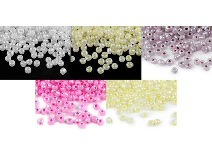 Perles de rocaille 5/0 - 4,5 mm, opaques - 50g