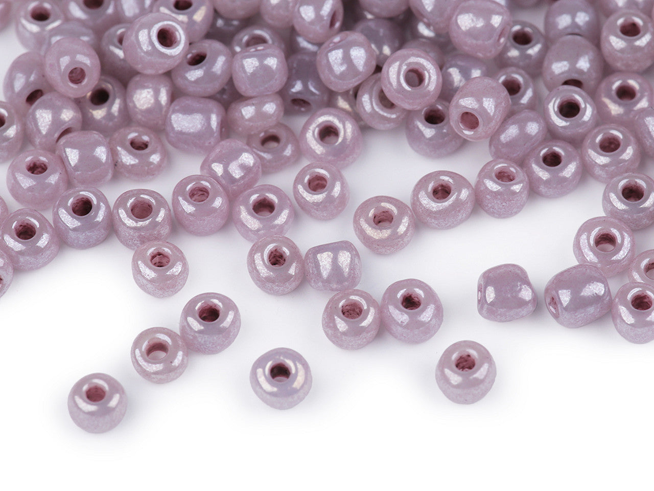 Perles de rocaille 5/0 - 4,5 mm, opaques - 50g