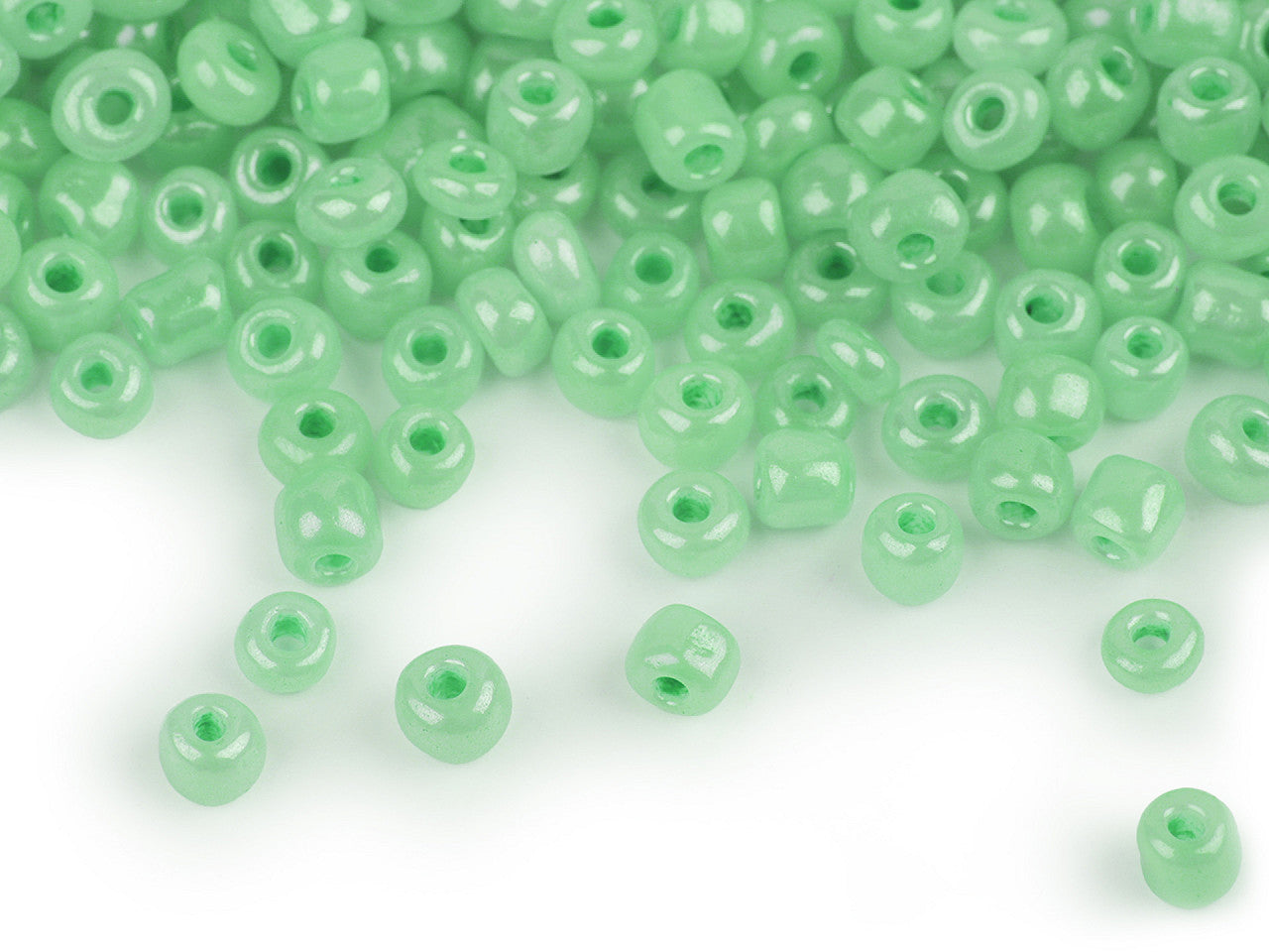 Perles de rocaille 5/0 - 4,5 mm, opaques - 50g