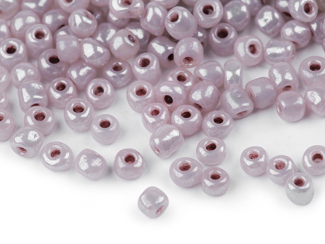 Perles de rocaille 5/0 - 4,5 mm, opaques - 50g