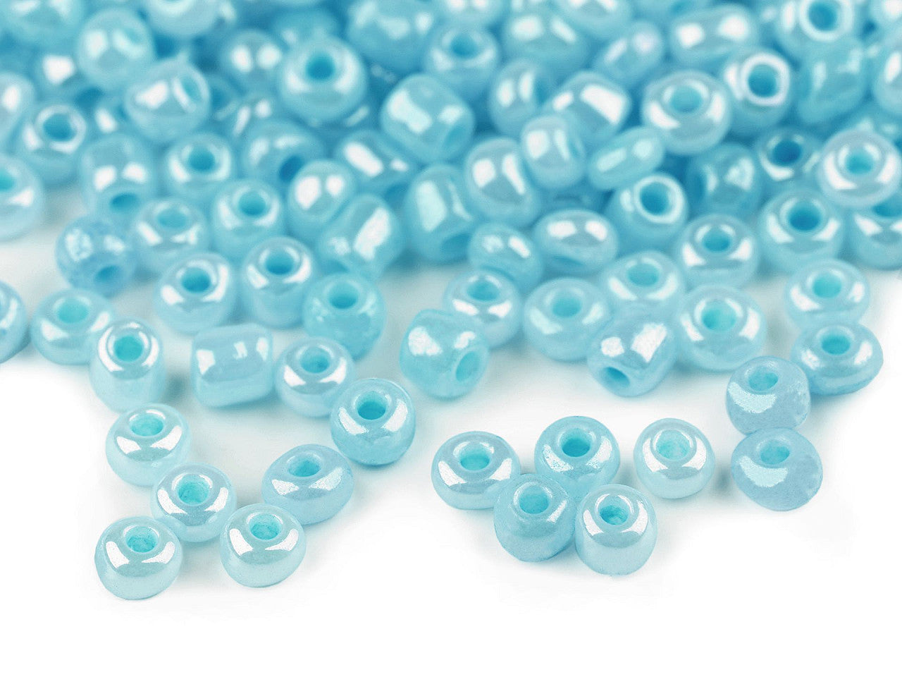 Perles de rocaille 5/0 - 4,5 mm, opaques - 50g