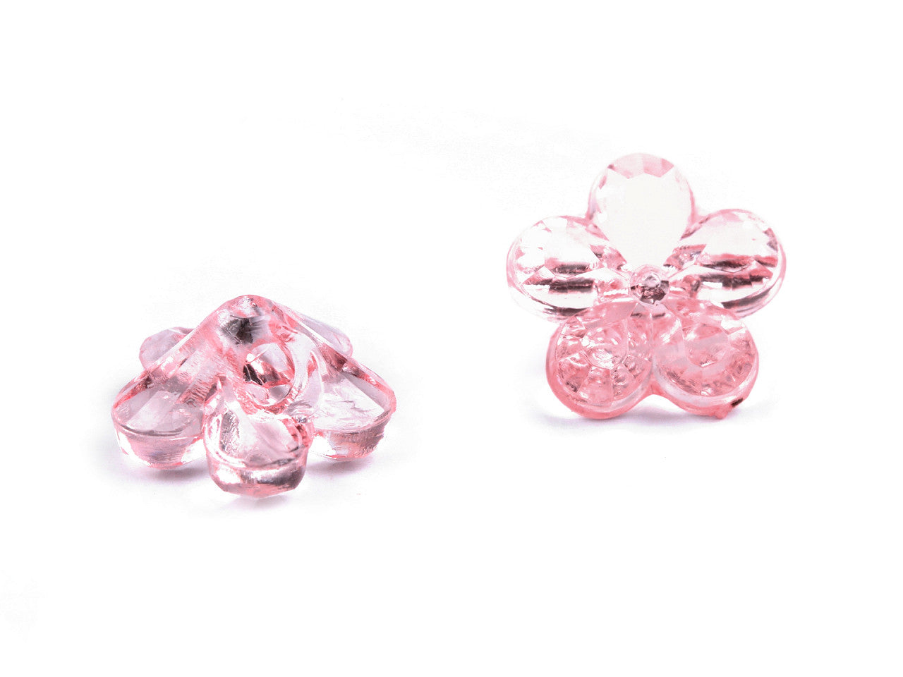 Boutons/Perles Fleurs en plastique, Ø 12 mm