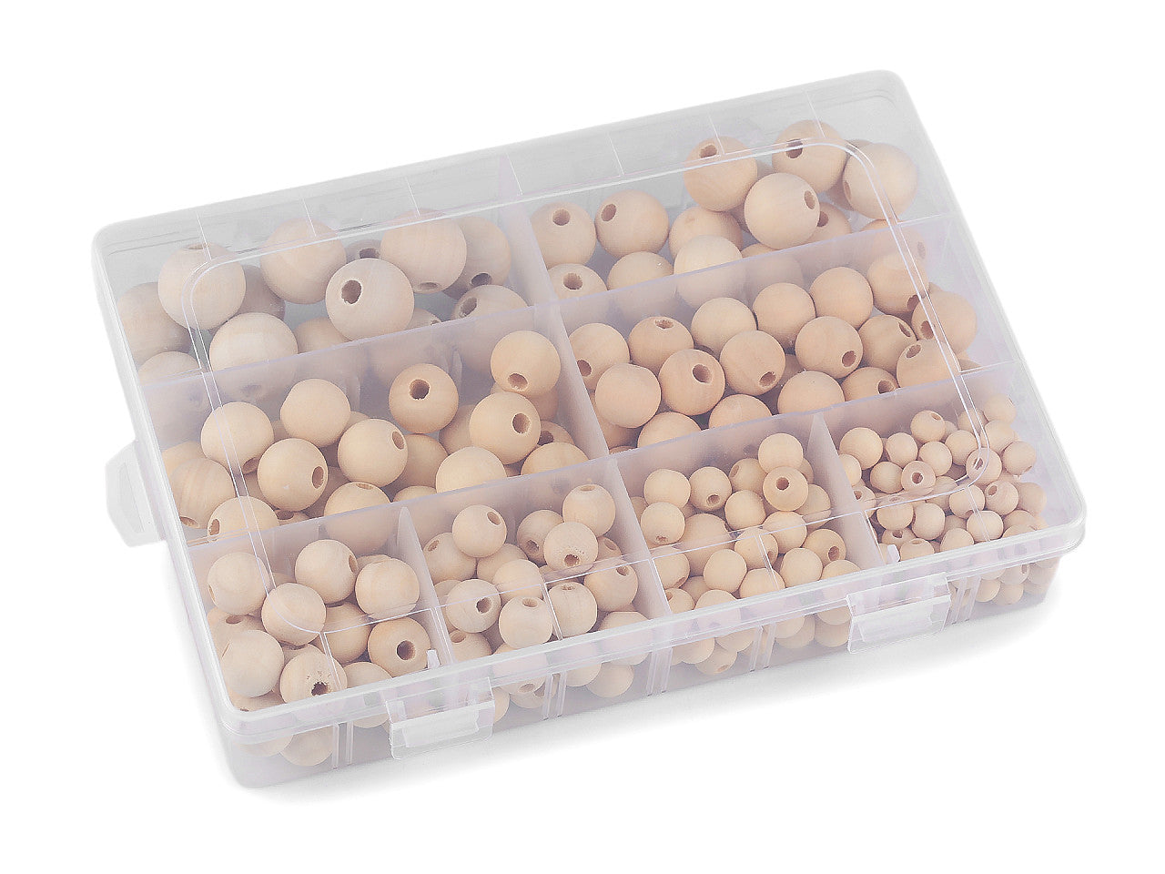 Ensemble de perles en bois dans une boîte - 1set