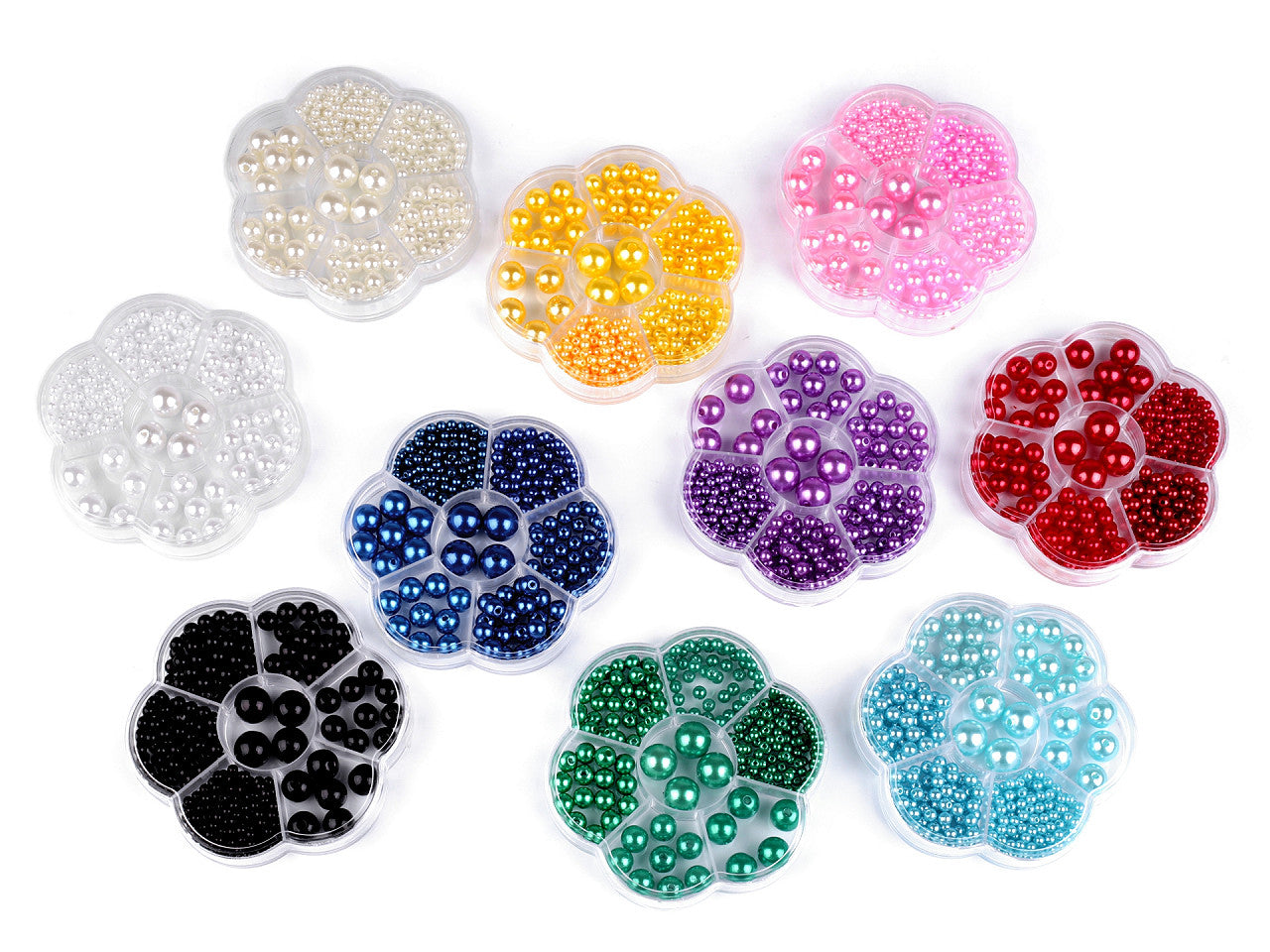 Kit de perles en plastique pour fabrication de bijoux - 1boîte