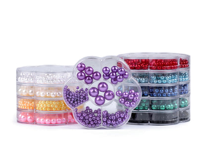Kit de perles en plastique pour fabrication de bijoux - 1boîte